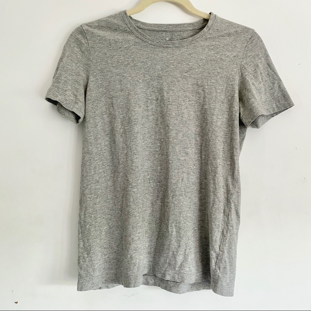 Muji Light Gray Basic Tee